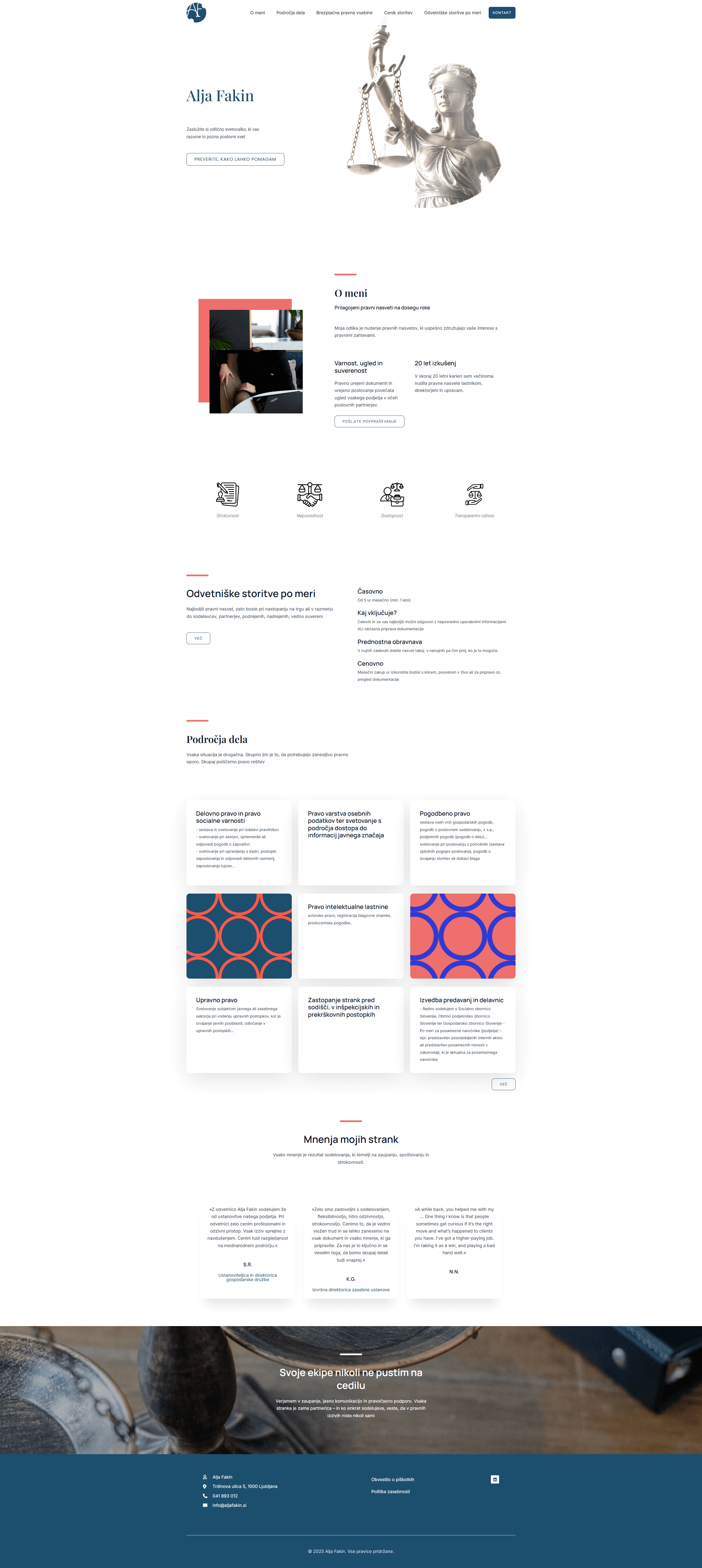 Alja Fakin website preview