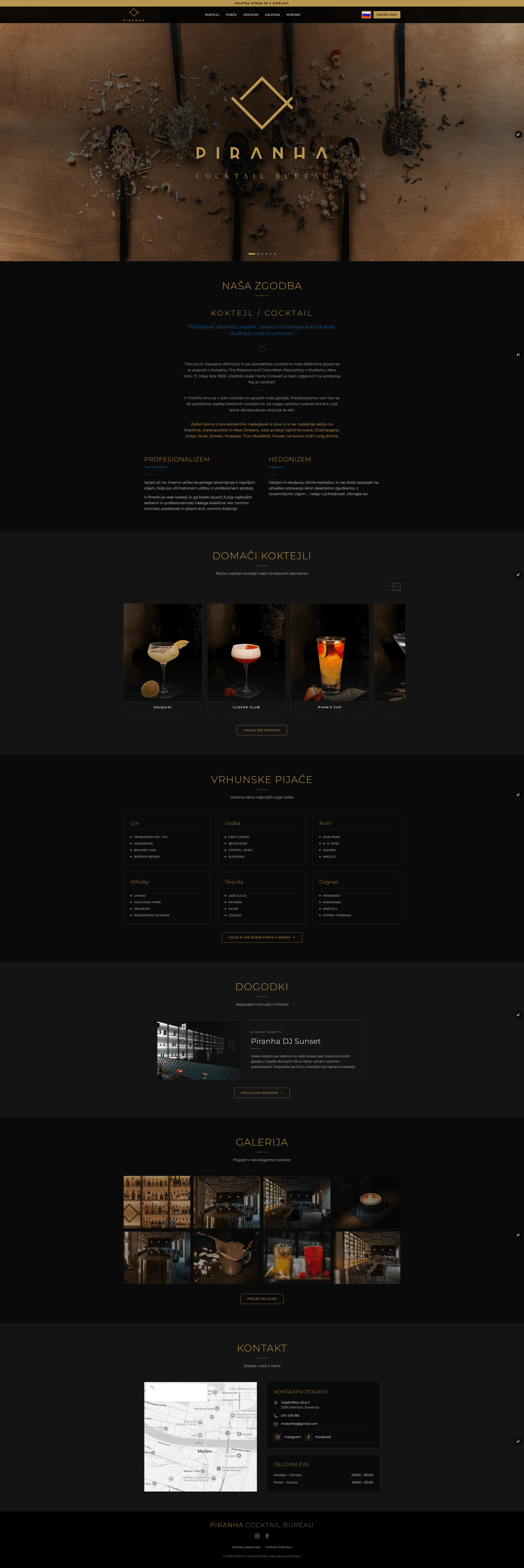 Piranha website preview